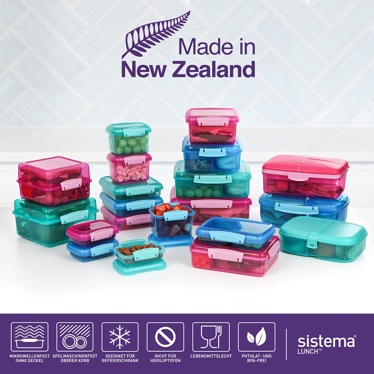 Sistema containers safe for fridge and freezer storage
