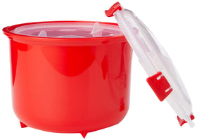 Sistema Heat & Eat microwave round container with vented lid for splatter-free reheating