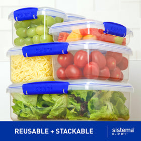 Stackable design of Sistema KLIP IT Large 5L saves space in pantry.
