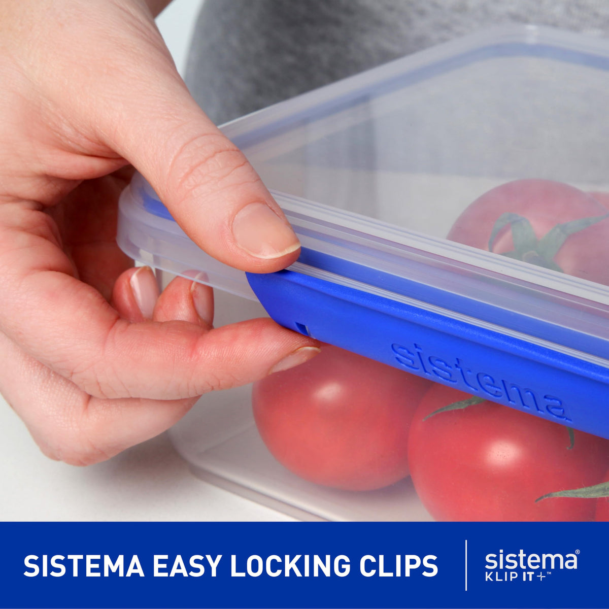 Sistema KLIP IT Large 7L with clips secures the extended seal for freshness.