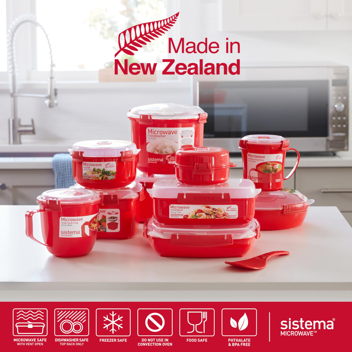 Sistema dishwasher-safe and fridge/freezer-safe for easy cleaning and storage.