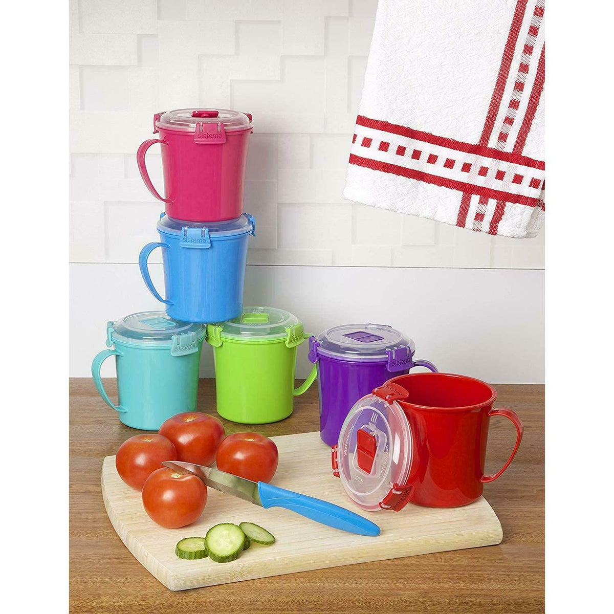Sistema Microwave Medium Soup Mug designed in New Zealand for reliable quality.