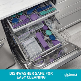 Sistema microwave-safe without lids for quick reheating of dips