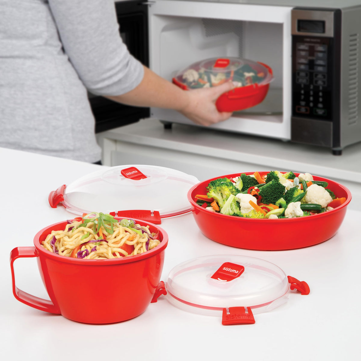 Sistema 100% virgin plastic, BPA-free material