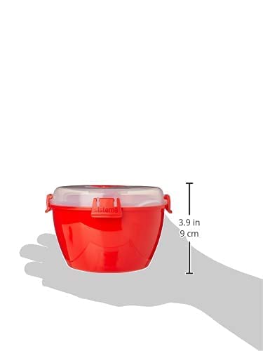 Sistema bowl ideal for soups and stews reheated safely in minutes