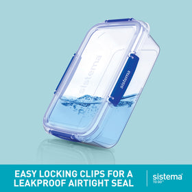 Sistema TO GO Stax easy-locking clips secure lids firmly