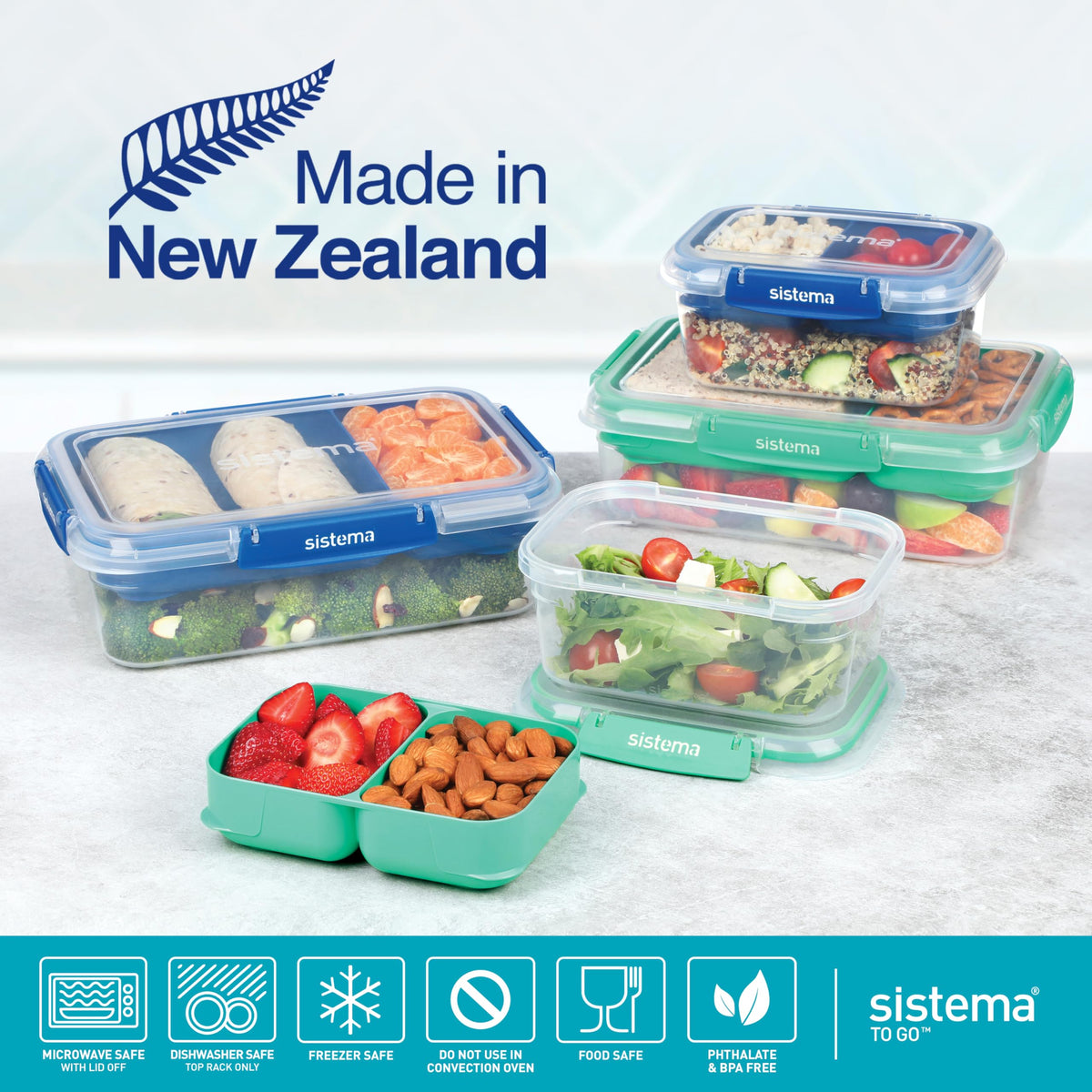 Sistema TO GO Stax fridge and freezer safe for versatile storage