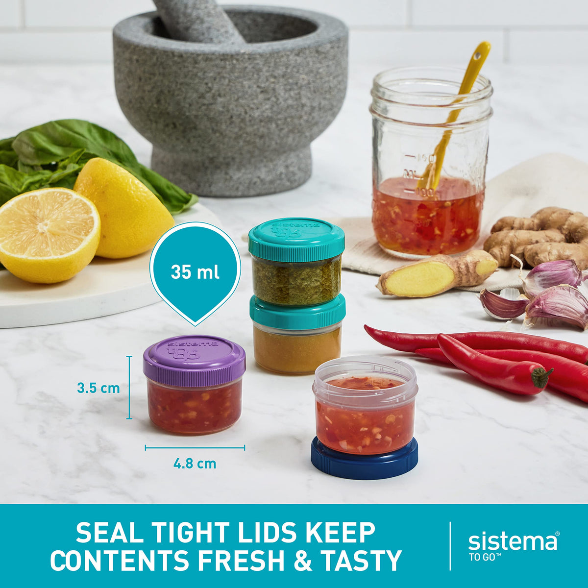 Sistema top-rack dishwasher safe label on container for easy cleaning