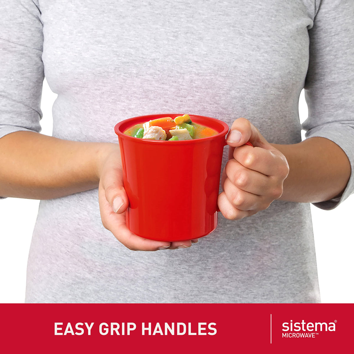 Sistema top-rack dishwasher-safe mug for easy cleaning