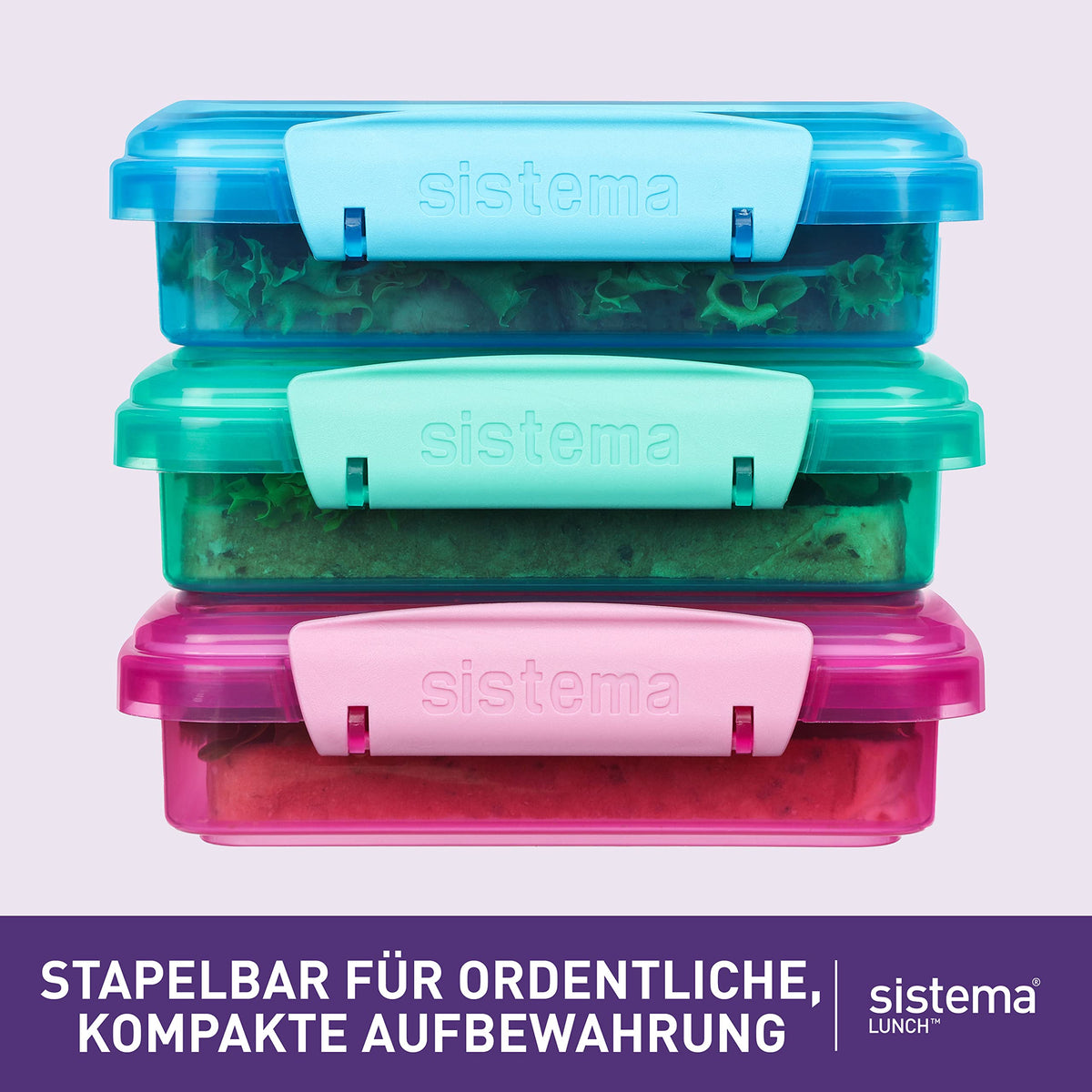 Sistema containers are top-rack dishwasher safe for easy cleaning