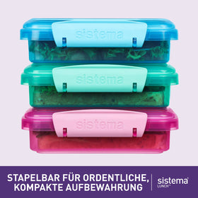 Sistema containers are top-rack dishwasher safe for easy cleaning