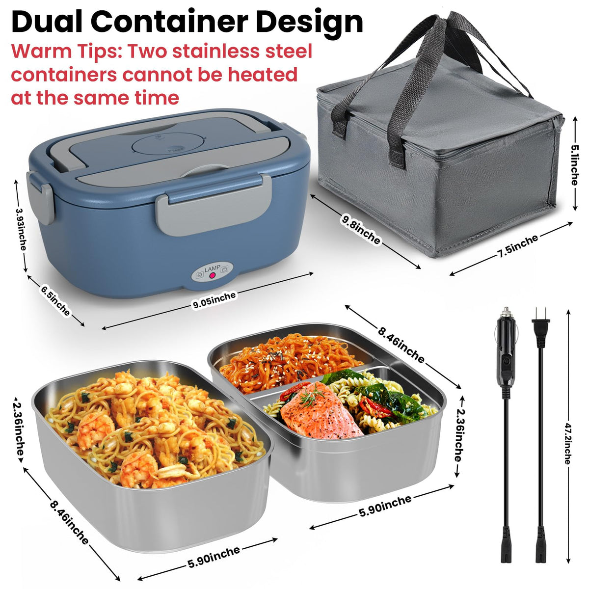 Sitlais dishwasher-safe stainless steel containers for easy cleaning after meals.