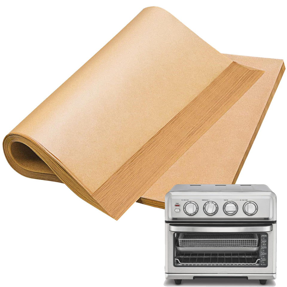 SIUDANGKA 100Pcs parchment paper squares in packaging for easy prep and mess-free cooking.