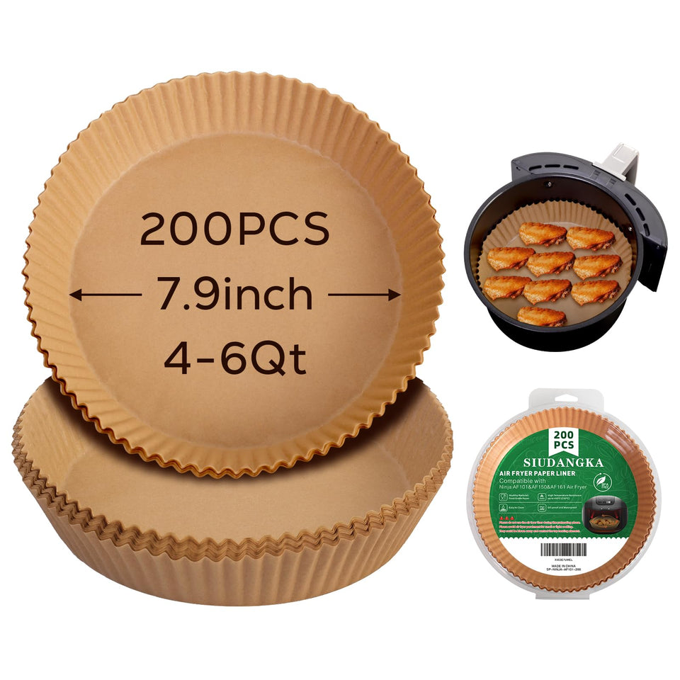SIUDANGKA air fryer liners with round bowl design for Ninja AF101 AF150 ease of cleanup