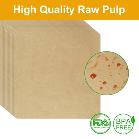 SIUDANGKA parchment paper resists heat up to 428°F for high-temp air frying.