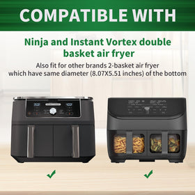 SIUDANGKA heat-resistant liners withstand up to 450F for safe cooking.
