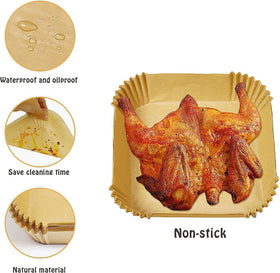 SIUDANGKA non-stick liners reduce sticking for bacon, fish, and cookies in your air fryer.