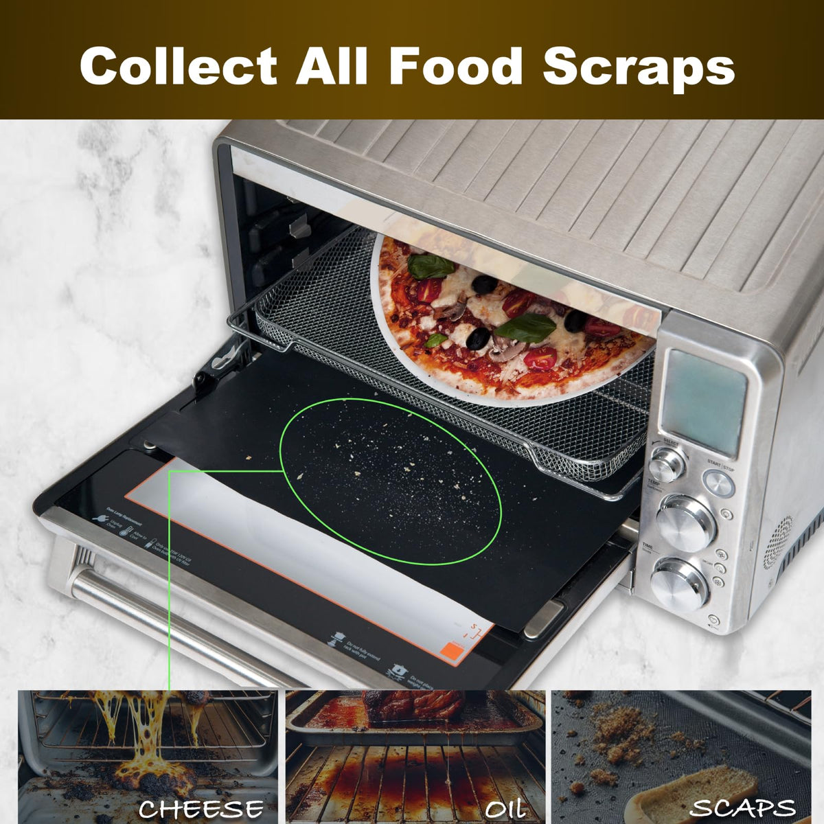 SIUDANGKA nonstick-liner-ptfe offers hygienic, reusable protection for your oven.