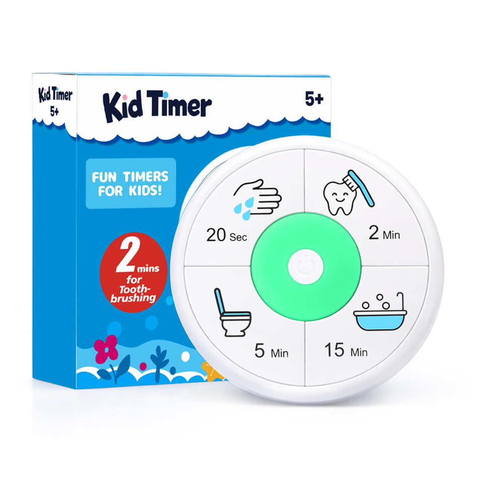 Siugohaus 4-in-1 timer with colorful cues supports kids during brushing and routines