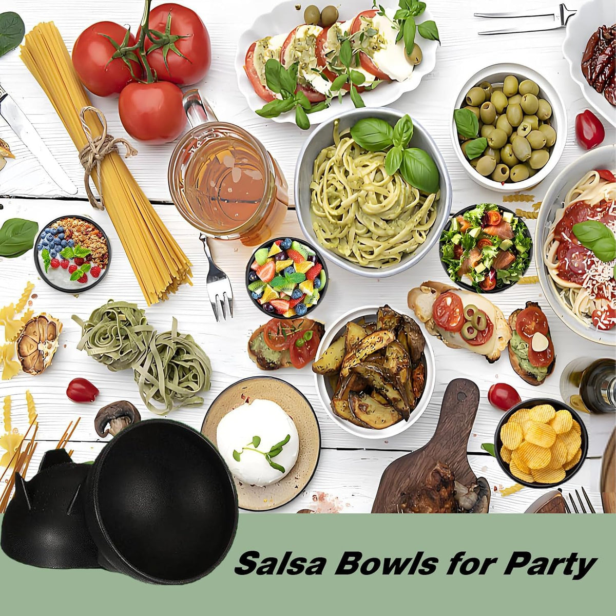 SIUYUWK 10.6 oz capacity ideal for salsa, guac, nuts, or candy.