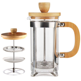 Sivaphe 12oz French Press with glass carafe for quick coffee brewing at home.