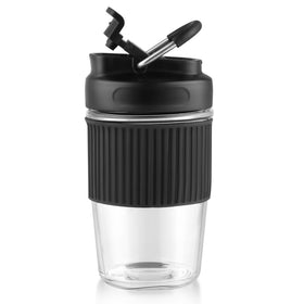 Sivaphe reusable glass 16oz cup for cold and hot drinks at home or office