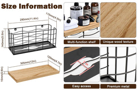 Siyzda wood lid closed, compact and tidy appearance