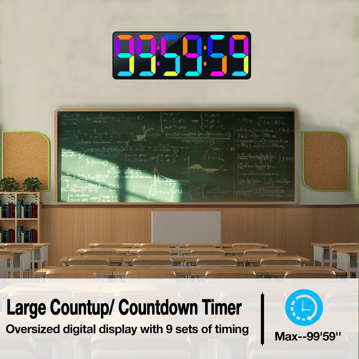 SJJSKY 12h/24h formats with clear AM/PM indicators support varied time preferences.