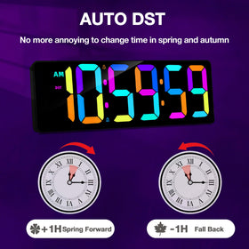 SJJSKY dual time display is ideal for homes, offices, and classrooms.