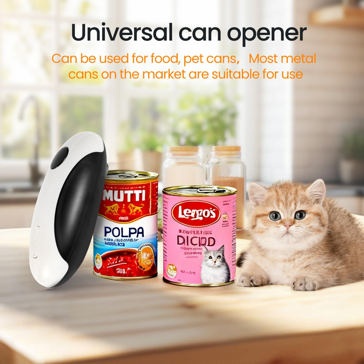 SKGNKLIG can opener designed for mess-free cleanup after use.