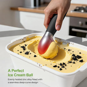 SKLNXAZ ergonomic cool handle stays comfortable during long scoops