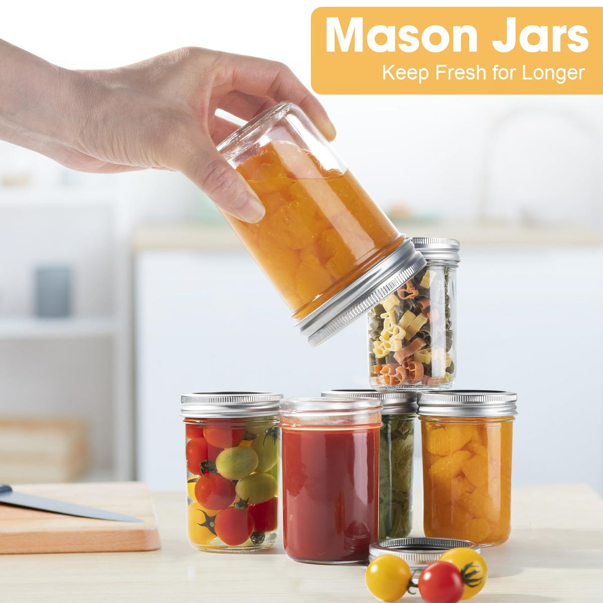 SKOCHE multiuse jars suitable for crafts, decor, and office storage