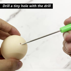 Skoxkoc Easy Egg Blower gas needle straight 1.0mm for steady venting