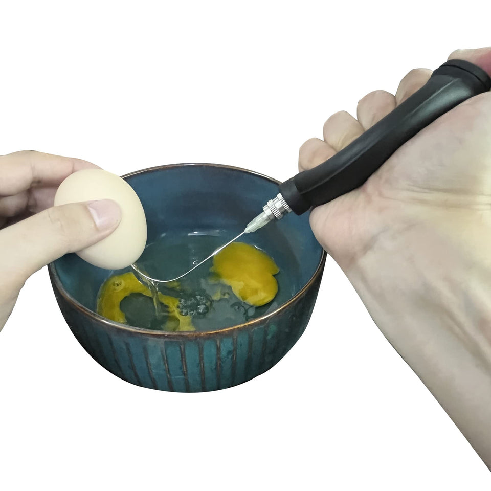 Skoxkoc Easy Egg Blower rubber pump for clean, one-hole blown eggs