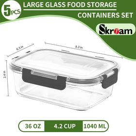 Skroam airtight lids prevent leaks for sauces, soups, and salads during transport