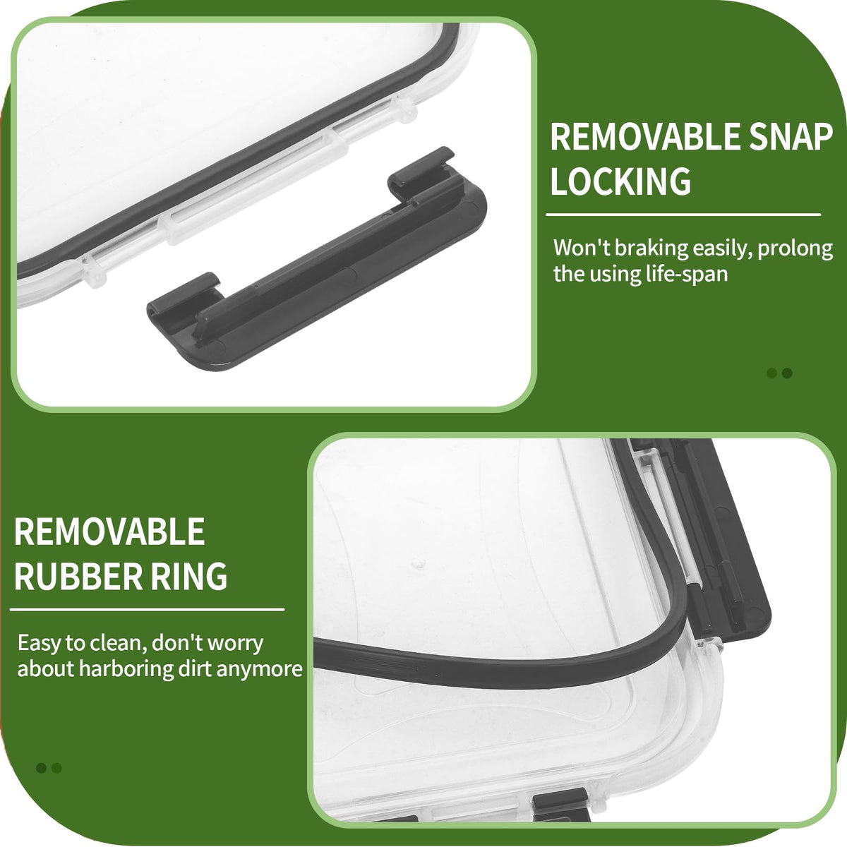 Skroam lids feature removable silicone seals for airtight freshness