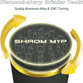 SKROM MYP grinder durable aluminum alloy ensures long-lasting spice grinding.