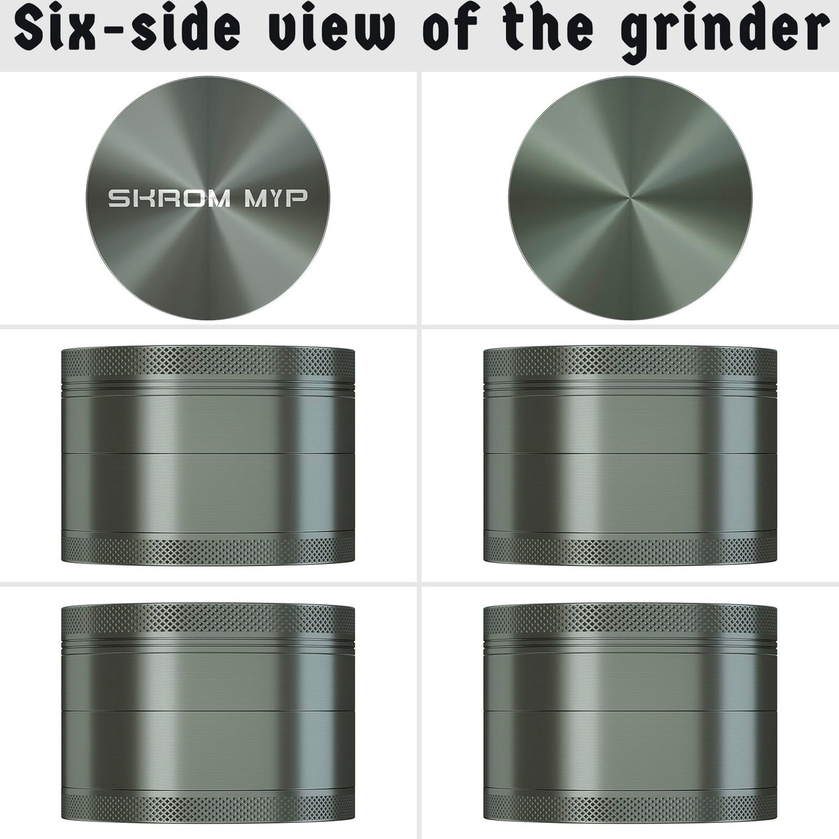The SKROM MYP grinder’s 3-inch size fits standard jars and keeps counters tidy.