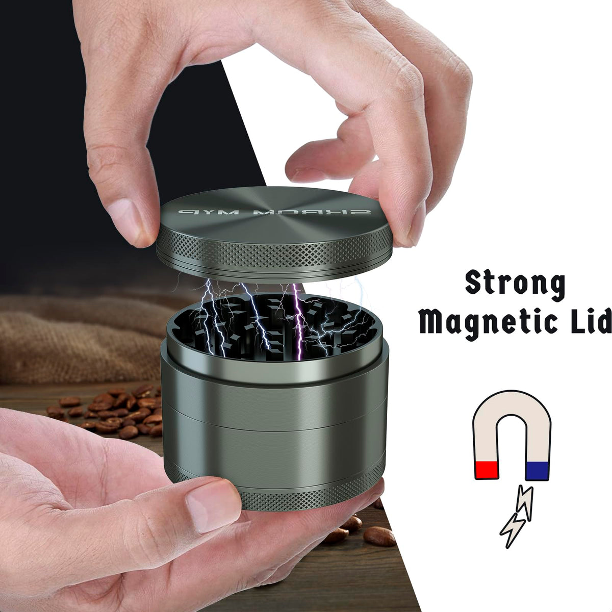 SKROM MYP grinder has sharp teeth for efficient grinding of spices.