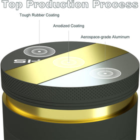 SKROM MYP grinder magnetic lid keeps fresh spices sealed during use.