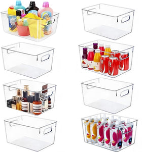 SKTEET 8L clear bin front view for quick pantry access