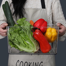 SKTEET pantry organization bin shows transparent visibility