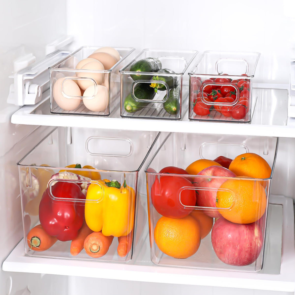 SKTKSE cabinet and closet storage bins maximize deep shelves in any room
