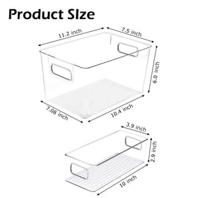 SKTKSE durable clear plastic bins resist stains and odors over time