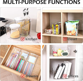 SKTKSE fridge organizer bins simplify sorting and reduce clutter in the fridge