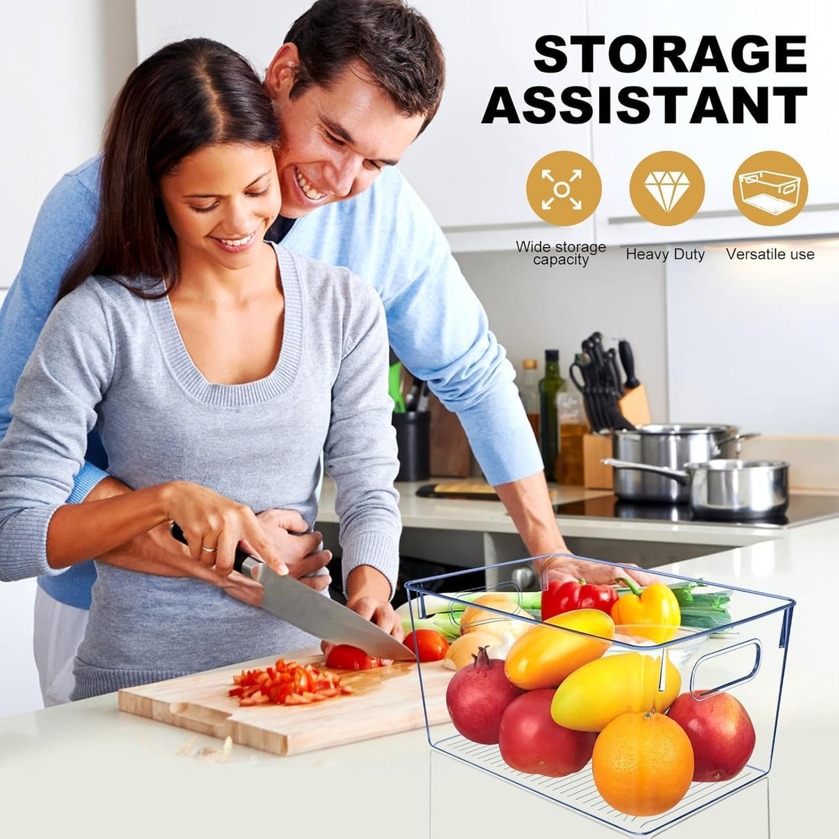 SKTWEEWKTS stackable storage bins maximize vertical kitchen space