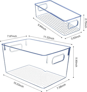 SKTWEEWKTS transparent kitchen containers keep shelves neat and accessible
