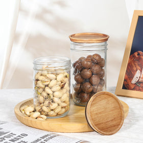 SKYBD acacia wood lids closeup shows natural finish and smooth edges