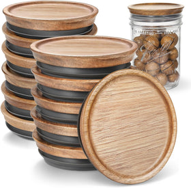 SKYBD regular mouth lids on jars for pantry storage and freshness