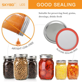 SKYBD lid on a Ball jar provides reliable airtight sealing for jams.